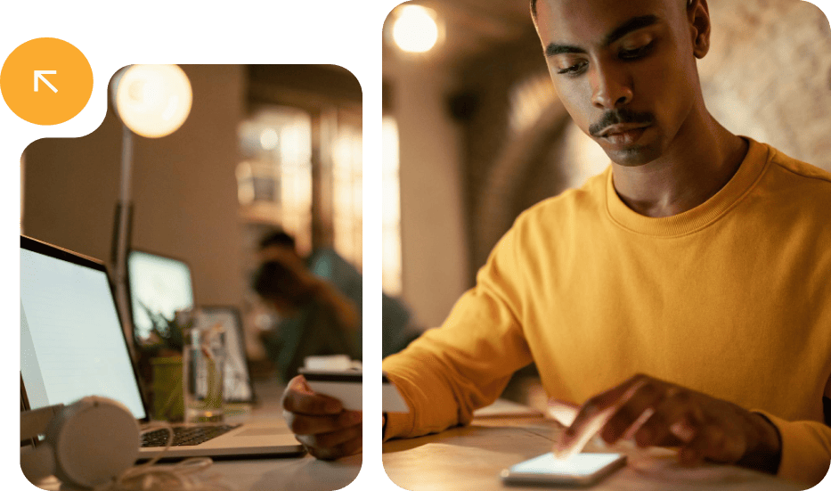 man on phone